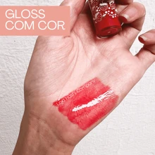 Gloss Morango Estilo Coreano Japonês com Cor Kpop Brilho Labial Gradient Lips Festa Junina