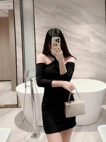 月夜女神包女士華麗晚宴包，鑲有鉆石和金屬鏈扣禮服派對包，聖誕禮物 - 杏色 - 查看 10