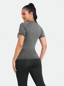 TELALEO 4 Packs Women's Compression Shirt Running Athletic T-Shirts Workout Tops Baselayer Short Sleeve Yoga Gym Sports Gear - Multicolor - View 5