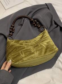 Bolso de hombro con forma de nube, bolso de diseño único con forma de panecillo, bolso de moda