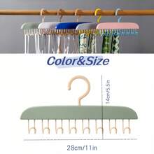 1pc Hanger With 8 Hanging Hooks For Storage, Suitable For Wardrobe, Bra Hanger, Vest Hanger, Popular Rotatable, Plastic Hanger, Closet Hanger, Space Saving Hanger, Wall Mounted Storage, Bathroom Hook, Kitchen Hook, Wardrobe Storage Rack, And Storage Space In Dormitories And Apartments. Can Store Vests, Bras, Scarves Decorations Decor Festival Decor Room Decor Home Decor Decor Bedroom Decor Dress Pants Shoes Jeans Boots Skirtbedroom,Organizer,Organiser,Home Storage,White T Shirt Women,Black Pants Women,Ladies Winter Clothes,Dress,Winter Clothes For Ladies,Elegant Woman Dresses,White Shirt For Ladies,Long Sleeve,White Jumpsuit For Women,Spring Dresses For Women,Spring Outfits For Women,Spring,Spring Clothes,Minimalist,Summer Tops - One Size - View 8