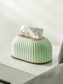 1pc Two Tone Tissue Storage Box, Simple ABS Tissue Container For Home, Home Stuff, Table, Home Decorations, Home Organization And Storage, Room Decor, Room Decor Bedroom, Kitchen Accessories, Kitchen Tools, Organizer Kitchen, Travel, Holiday,Tissue Box Holder,Napkin Holder,Festival Family Gathering,Kitchen Dining Table Decor For Home Kitchen Bedroom Living Room Dining Room, Home Decoration Accessories, Decorative Box,Women Wedding Gift,Summer Travel Holiday Festival Must-Have - White - View 5