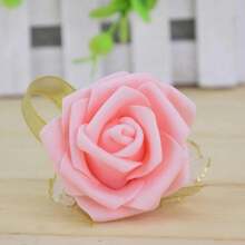 Wrist Corsage Wedding Party Supplies Bride Bridesmaid Hand Flower Garland Dance Decoration Sister Flower For Women And Girls - Multicolor - View 7