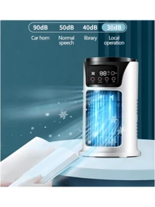 便攜空調加濕器清新裝置，2024年特別銷售，桌面蒸發式空氣冷卻器家用空調冷卻風扇，五檔，個人迷你空調加濕器清新裝置，適用於家庭辦公室 - 多色 - 查看 7