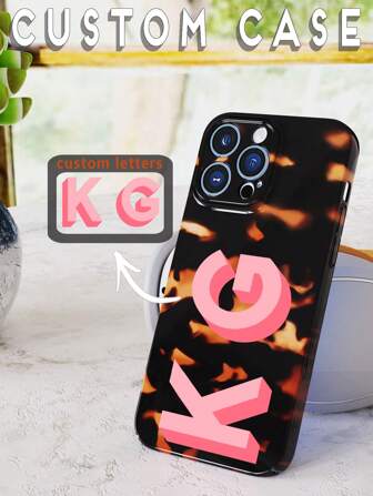 Custodia per telefono in plastica dura personalizzata, anti-impronta e antiscivolo, compatibile con iPhone X/11/12/13/14/15/Pro/Max, con testo e nome personalizzati, adatta per compleanni, anniversari, coppie, migliori amici e regali, stampa leopardata per laurea, matrimoni, Natale, Ognissanti, inverno, ballo di fine anno, autunno, festa della mamma, festa del papà