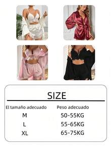 Conjuntos de Mujer y Vestidos Casuales para Dama Elegantes y Sensuales Albornoces de Encaje Pijamas de Satén para San Valentín y Ocasiones Especiales Faldas de Mujer y Vestidos para una Seductora Elegancia - Rosa - Ver 8