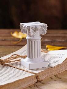 1 peça Mini Coluna Romana/Coluna Grega, Enfeite de Natal, Decoração de Escultura e Arquitetura Grega, Para Decoração de Mesa de Jantar de Casamento, Decoração de Arte em Resina para Micro Paisagem e Jardim - Multicolorido - Visão 9