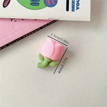 1pc Adorable Tulip Flower Cable Protector - Safeguards & Enhances Phone Data Cable With Aesthetic Design Charger Protector