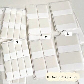 40/80/160 Sheets White N Times Sticky Notes Double Sided Writing Memo Pads For Office School Stationery Back To School