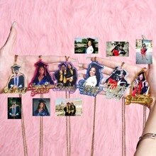 時尚畢業/返校主題設計的定制項鏈-紀念生日禮物，驚喜禮物，同學禮物 - Gold And Glitter Silver - 查看 3