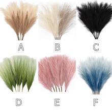 عشب البامباس الاصطناعي، قطعة واحدة بارتفاع 90 سم، عشب بومباس اصطناعي كبير وفاخر لملء أواني الزهور الأرضية، ديكور غرف الأسلوب البوهيمي والريفي والزفاف، عشب البامباس الطويل لأواني الزهور الأرضية، عيد الحب، هدايا عيد الميلاد والتخرج، ديكور الخريف، نباتات اصطناعية - ازرق وابيض - مشاهدة 7