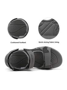 Men's Sandals Hiking Water Beach Sport Outdoor Athletic Arch Support Summer Sandals - 深灰色 - 查看 8