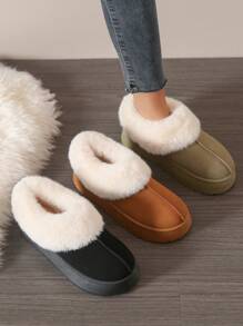 New Autumn & Winter Flat Women's Casual Snow Boots, European And American Style Outdoor Booties, Student Winter Shoes For Women - Green - View 8