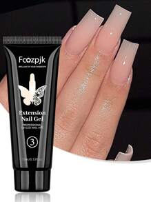 12 Colors Poly Nail Extension Gel 15ml Transparent Nude Pink Poly Nail Gel - Nail Quick Build Jelly Gel Nail Extension Acrylic Gel Varnish Gel For Beginners DIY At Home