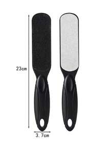 1pc Double-Sided Foot Dead Skin Removal Tool Foot Callus Grinder Exfoliating Tool - Black - View 4