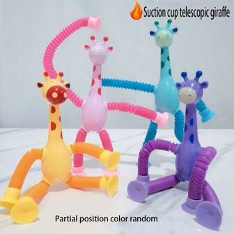 1pc Suction Cup Robot Transformable Expandable Kids Cartoon Creative Educational Squeeze Toy (Some Colors Random)