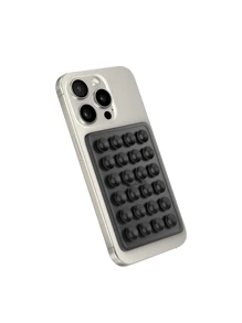 1pc Thickened Square 24 Suction Cups Silicon Single-Sided Suction Cup Phone Holder With Protective Cover - Multicolor - View 4