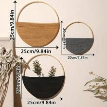 Circle Wall Decor Set, Hoop Wall Art, Abstract Wall Decor, Geometric Wall Art, Minimalist Wall Art, Macrame Wall Hanging, Modern Macrame Boho Wall Decor - Multicolor - View 10