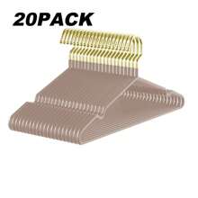 60/30/10/5/1 Packung Elegante geriffelte Metallbügel, rutschfestes nahtloses Design, stabil und langanhaltend - geeignet für Hemden, Röcke und Hosen - für Zuhause und im Studentenwohnheim, Urlaubsgeschenk, Weihnachtsgeschenk