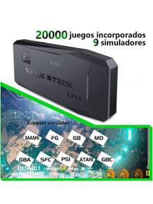 Game Stick Lite Con 20 Mil Juegos Consola De Videojuegos Retro V8 Con Tarjeta De Memoria De 64gb, Consola De Juegos Inalámbrica Con Joystick Dual De Alta Definición 4k HDTV - Negro - Ver 10