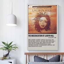 Lauryn Hill Poster, Rap Singer Music Album Cover Art Print Wall Art Canvas Artwork, Gift For Aesthetic Room Decor Gifts Birthday Graduation