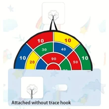 Christmas Decoration Large Dart Board Double-Sided Dart Board With Sticky Balls And Darts, Indoor/Outdoor Sport Fun Party Play Game Toys, Gifts For Boys Girls