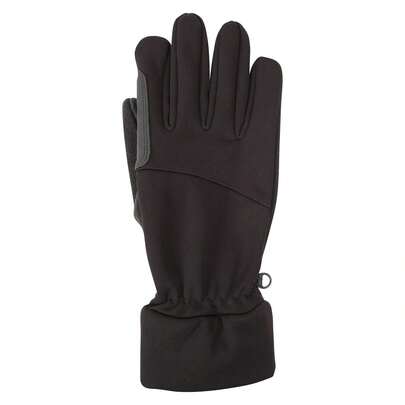 Womens/Ladies Softshell Touch Gloves (Black)