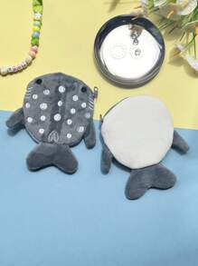 1 Máy Tính Sang Trọng Cá Mập Thiết Kế Ví Đựng Tiền Xu Mặt Dây Hoạt Hình Dễ Thương Mini Nhẹ Kawaii Đồng Xu Bỏ Túi Du Lịch Kỳ Nghỉ Kỳ Nghỉ Quà Tặng Sinh Nhật Cho Quà Tặng Cho Các Cô Gái Tuổi Teen Dành Cho Quý Bà Dành Cho Nữ Dành Cho Nữ Dành Cho Thanh Thiếu Niên Quà Tặng Phụ Kiện Quà Tặng Trang Trí Quà Tặng Cho Giáo Viên - Xám - Xem 3