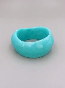 1 pieza brazalete exagerado de acrílico, adecuado para uso diario para mujeres
