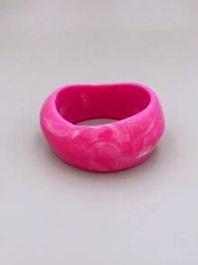 1 pieza brazalete exagerado de acrílico, adecuado para uso diario para mujeres