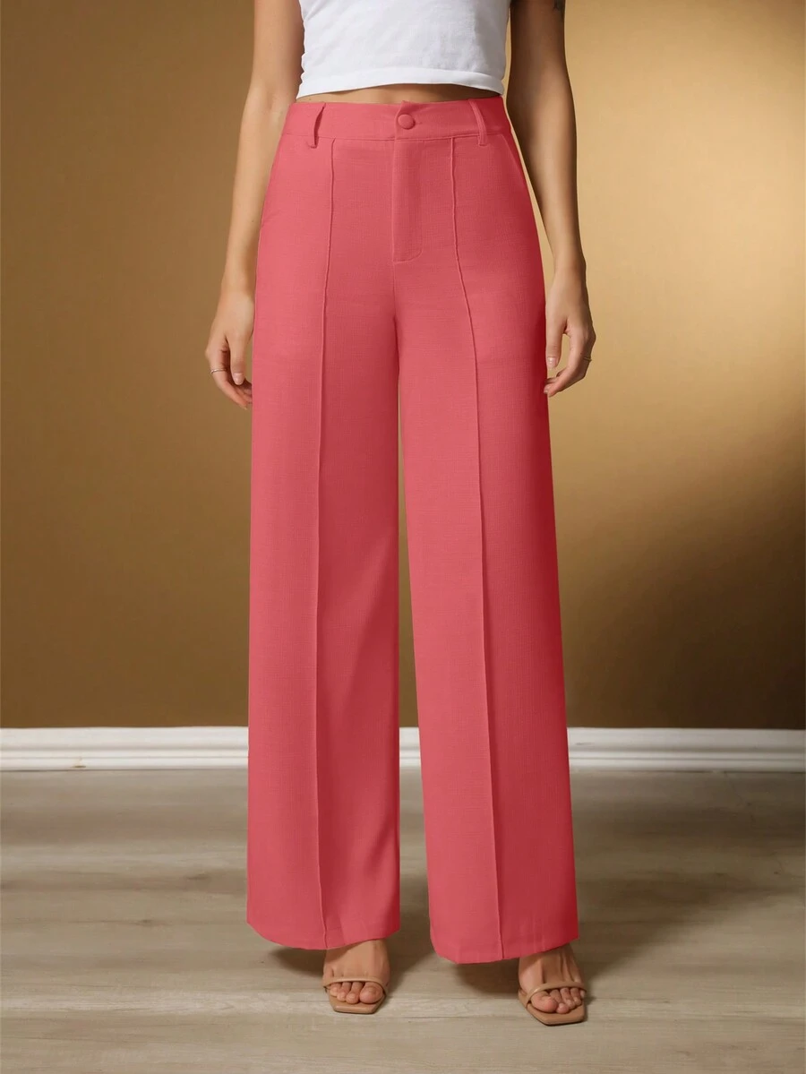 Women Pants - Màu Hồng  San hô - Xem 1
