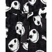 Nightmare Before Christmas Women's/Ladies Dressing Gown (Black/White) Summer Wedding Home Bathroom Decor - Black and White - View 5
