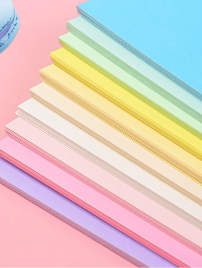 Papel de cartulina dura de tamaño A4 de 230 gsm con color, adecuado para manualidades, origami, dibujo, tarjetas de felicitación y para imprimir en la oficina para niños