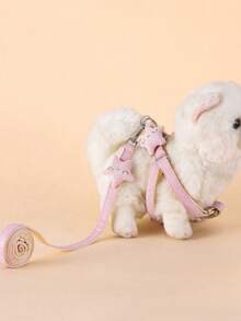 Pet Chest-Back Harness Leash, Dog Leash For Small Dogs Like Teddy And Pomeranian - Pink - View 6