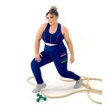 Plus Size Sports Sets - Màu xanh lam - Xem 3