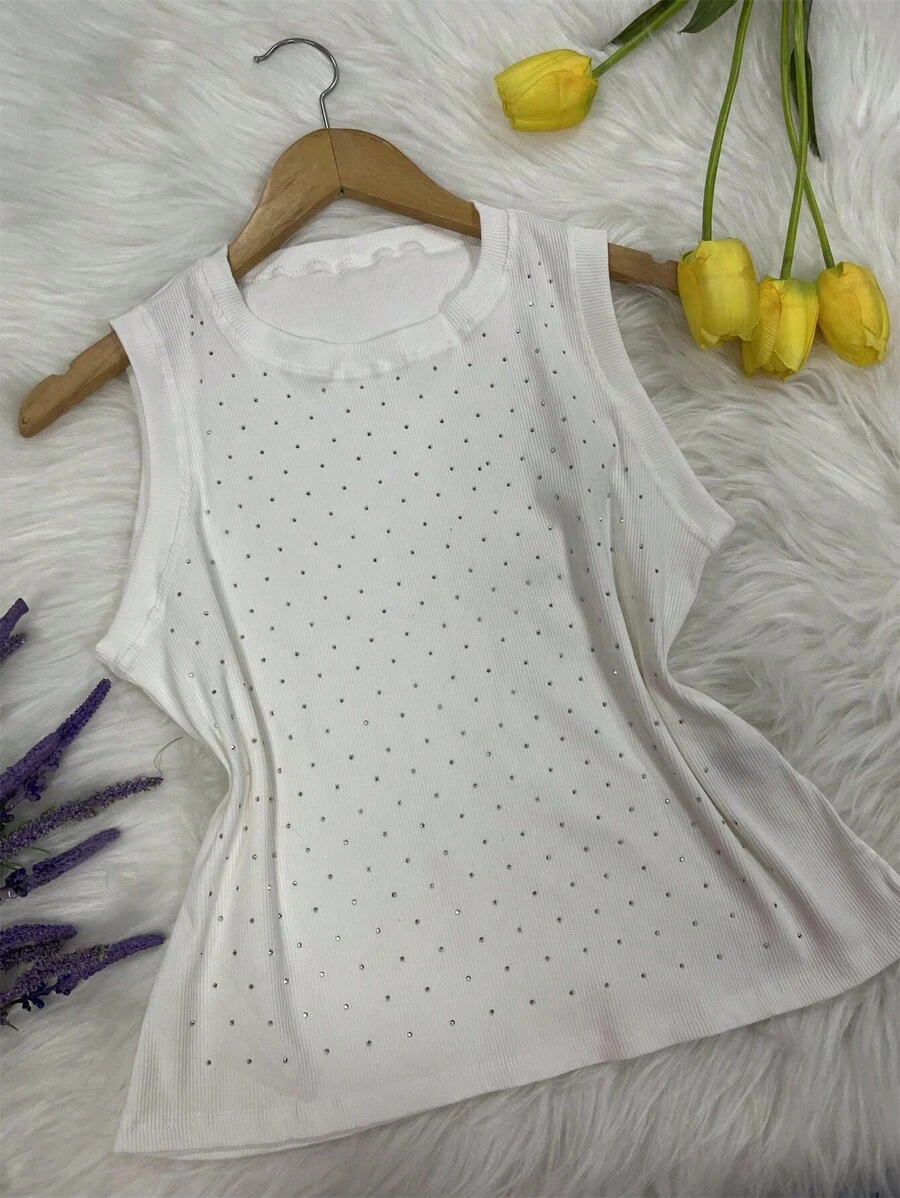 Women Tank Tops & Camis - 白色 - 查看 1