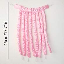 Beautiful Curls: Easy And Overnight Hair Curling With Soft Octopus-Shaped Heatless Hair Curler For Regular Hair,Back To School,Travel Holiday Essentials,Hair Accessories For Women - Pink - View 11