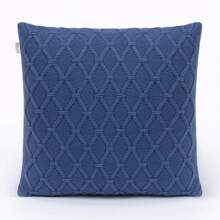Capa De Almofada Tricot 50x50 C/zíper Sofa Sala Trico ROMA - Indigo - Visão 2