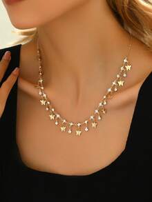 H Z JEWERLY 1 Vòng Cổ Tua Rua Bướm Phong Cách Bohemian, Thích Hợp Để Đeo Hàng Ngày, Món Quà Lãng Mạn Cho Bạn Gái, Vợ, Mẹ Hoặc Kỷ Niệm - Nhiều màu - Xem 4
