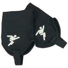 Precision Childrens/Kids Ankle Guards (Black) - Black - View 1
