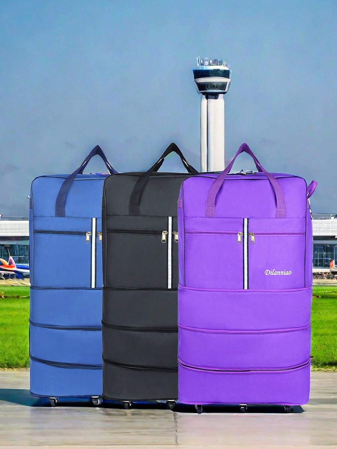 Airline Checked Luggage High Capacity Travel Duffel Bag With Spinner