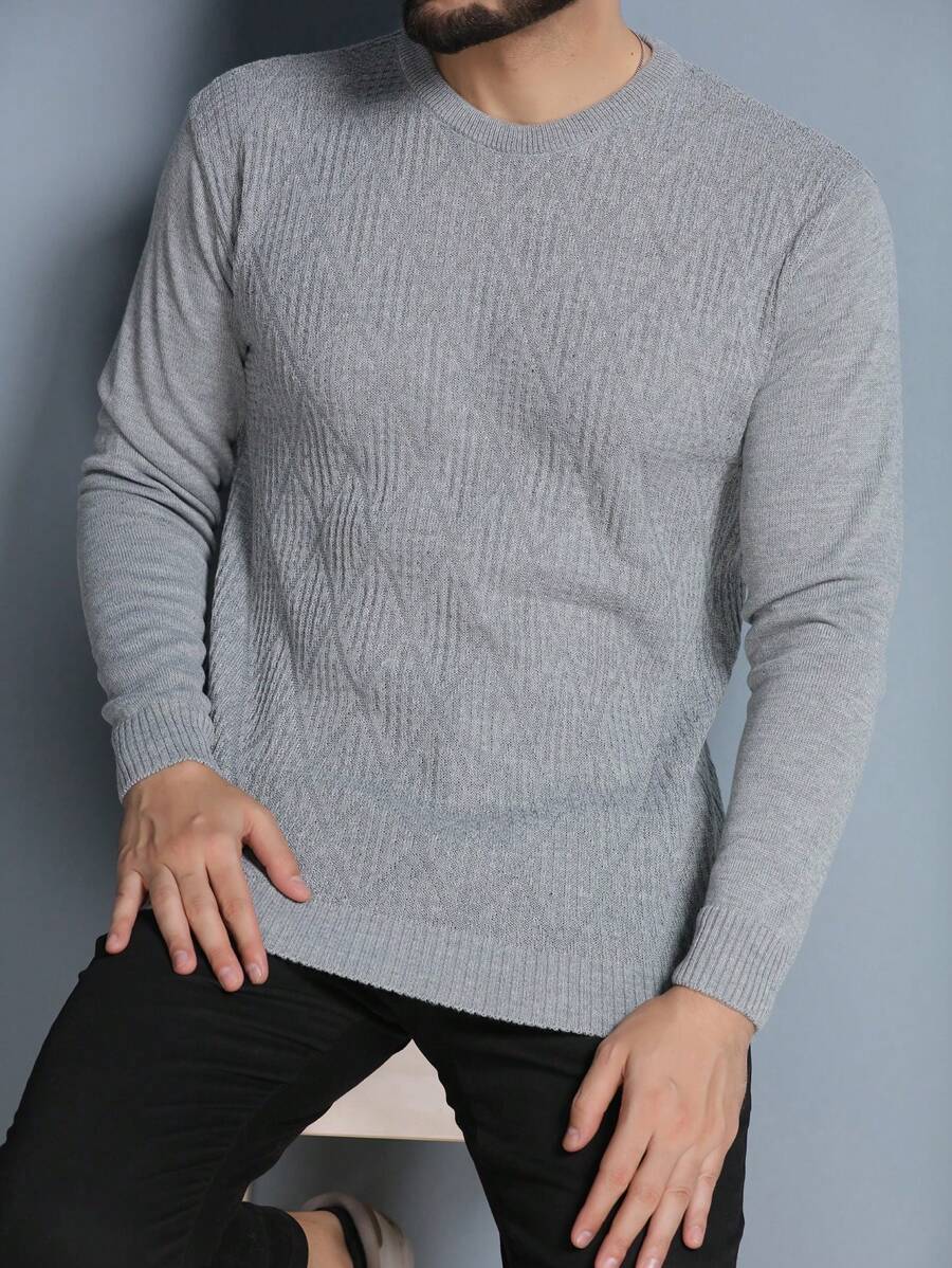 Men Sweaters - Gris - Ver 1