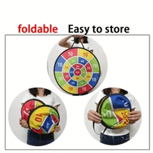 Christmas Decoration Large Dart Board Double-Sided Dart Board With Sticky Balls And Darts, Indoor/Outdoor Sport Fun Party Play Game Toys, Gifts For Boys Girls