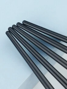 RANCAI 5件套化妆刷套装，包含斜角刷、扁平遮瑕刷、超细精准眼线笔、眼影眉毛染色工具，全套化妆刷套装，化妆刷套装，全套化妆工具套装，化妆刷套装，化妆刷套装，化妆礼盒套装 - 彩色 - 查看 5