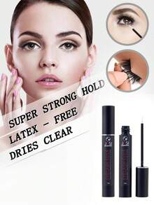 1支透明睫毛胶，超强持久假睫毛胶，速干，温和不刺激，防水睫毛嫁接胶，不含乳胶，适用于簇状假睫毛、条状假睫毛、敏感眼部，以及任何DIY睫毛（5毫升白色透明） - 白色 - 查看 5