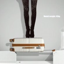 20 Inch Cabin Size Carry On Suitcase 24 Inch 28 Inch Check In Luggage Multi-Texture PP With TSA Lock For Business Travel Men & Women - Beige - View 10