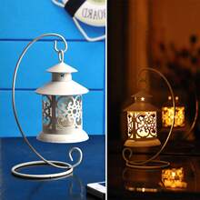 1PC Hollow Candlestick Romantic Bird Cage Candlestick Desktop Decoration Candlestick Holder [Not Including Candles] - Multicolor - View 3