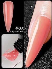 12 Colors Poly Nail Extension Gel 15ml Transparent Nude Pink Poly Nail Gel - Nail Quick Build Jelly Gel Nail Extension Acrylic Gel Varnish Gel For Beginners DIY At Home