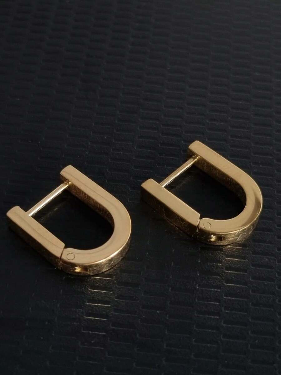 Women Stud Earrings - 金色 - 查看 1