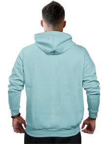Men Hoodie & Sweatshirt Co-Ords - Màu xanh nhạt - Xem 2